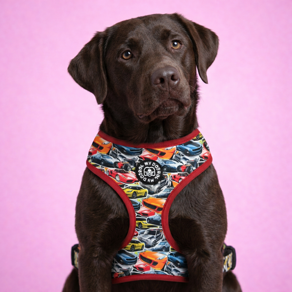 Race Car Adjustable Dog Harness