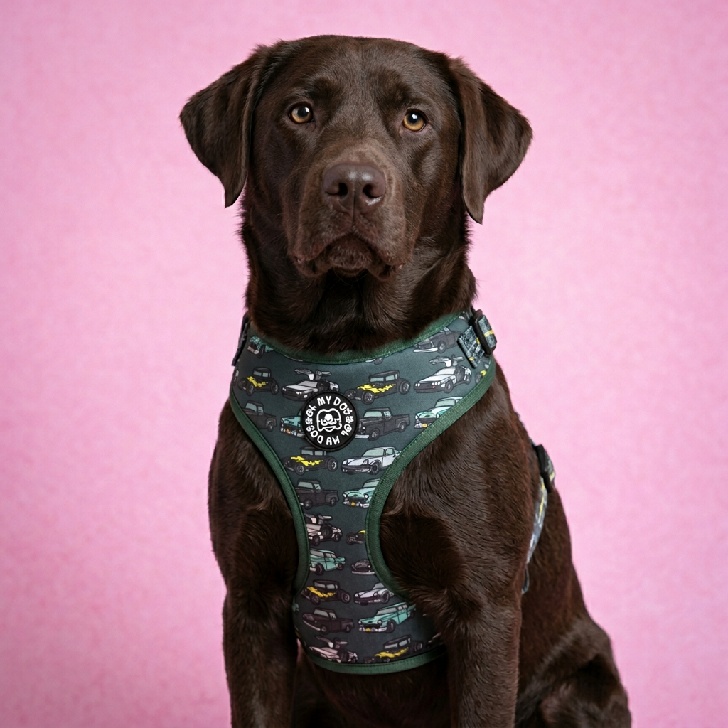 Retro Rides Adjustable Dog Harness